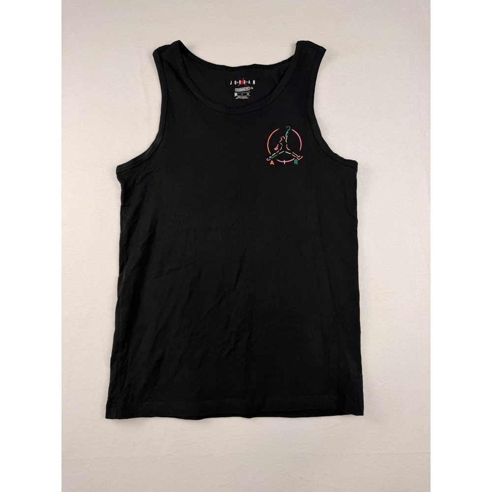 Jordan Mens Jumpman Air Graphic Tank Top Black Neon Logo Small CV3417-010 - Picture 1 of 7